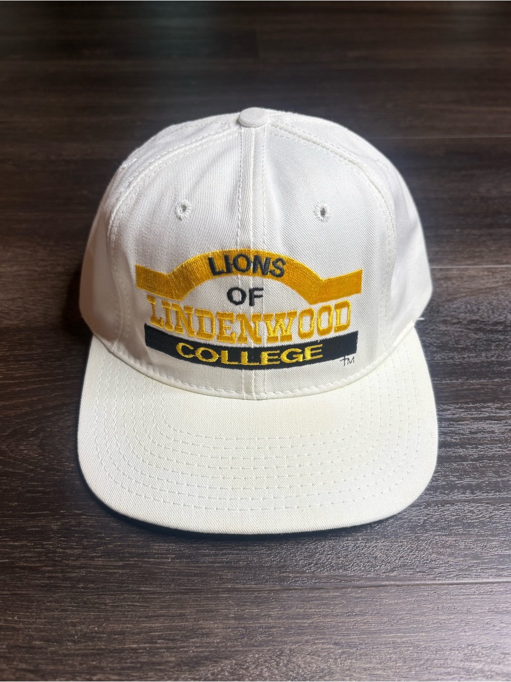 Vintage Lions Of Lindenwood College Embroidered Snap Back Hat